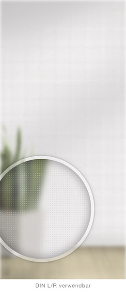 Lichtausschnittglas 4 mm Mastercarré weiß